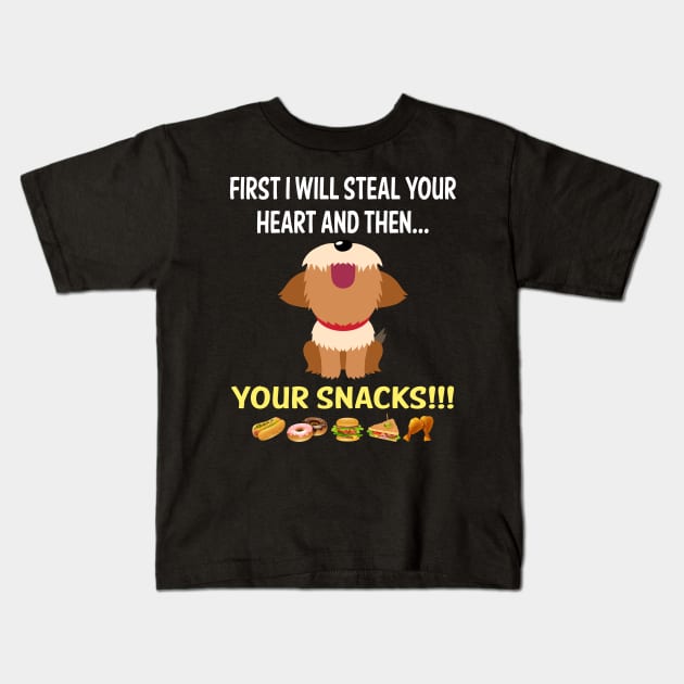 Steal Heart Yorkshire Terrier 46 Kids T-Shirt by blakelan128